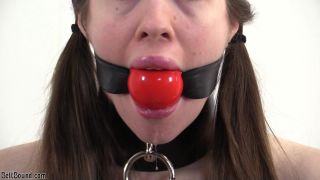 adult video 42 pregnant fetish porn Belt Bound – Locking gag test with Ivy Red, belt bound on bdsm porn-6