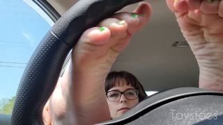 Tays Toes aka taystoes - 06-08-2022 OnlyFans Video - Steering Wheel Feet  Scroll  to see the amazing blooper video hardcore Tays Toes-1