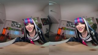 Dangaropa: Ibuki Mioda A XXX Parody - Lola Fae Oculus Rift - [Virtual Reality]-1