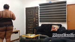 Exclusive Sweaty Fat ass ebony house maid midweek touch ups - Mara Exotic-6