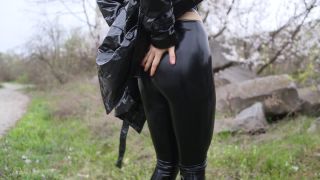 online adult video 32 Shiny Leather Heaven aka Leather Love – Oddess Katya Oiling Latex and Walk in Public Place | pvc-vinyl | fetish porn femdom ball whipping-1