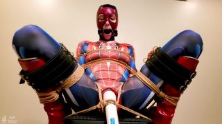 poperversion SpiderGirl in Orgasm Trap - a Bondage Cosplay Slut is made to have Multiple Squirting Orgasms - Pornhub com-7