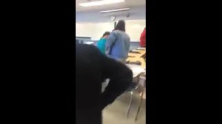 School fight, hair pulling, and tit slip   202-2