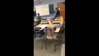 School fight, hair pulling, and tit slip   202-3