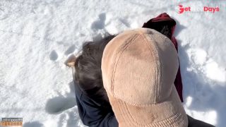 Asian Lululemon Fitness Girl Fucked Warm in -20c- -2