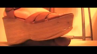 MISTRESS CRUSH – COCK CRUSHING – EBONY COCK CRUSHING UNDER HEELS black -1