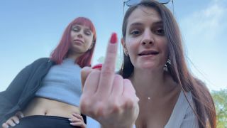 free porn video 20 femdom wife PPFemdom – Two Mistresses Brought You to the Forest to POV Spit and Humiliate You and Then Leave You There, ppfemdom on pov-0