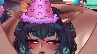 Party Vtuber Squirrel girl Sif Avellana gets creamed at her special birthday party ERP Fansly Highlight-4
