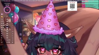 Party Vtuber Squirrel girl Sif Avellana gets creamed at her special birthday party ERP Fansly Highlight-5