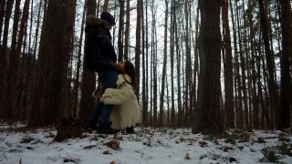 Cum In Mouth After Blowjob In The Winter Forest 1080p-6