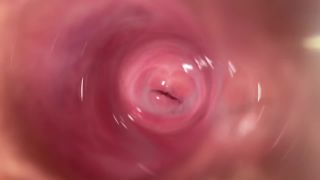 Cute PussyCamera deep inside Mia's teen creamy pussy, Transparent dildo fuck-6