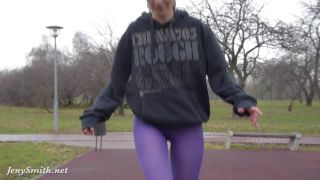 pantyhose workout outdoors-0