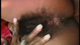 Toying Her Hairy Black Pussy Is  Fun-6