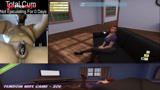 Femdom Wife Game - Zoe Demo PT1 COCK CAM GAMEPLAY-5