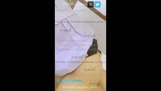 payabanannie - พยาบาลไปอบรมนัดหนุ่มใน Tinder มาเย็ดที่โรงแรม ถอดถุงเย็ดสด จับควยขึ้นขย่มหน้ากระจก ถ่ายคลิปกำลังเย็ด-7