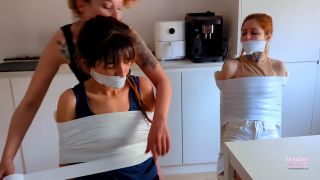 video 15 Bondage Kitties - Lesbian couple takes revenge on their landlady - FullHD 1080p, danish femdom on fetish porn -1
