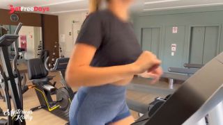 Sexy Gym Babe Teases Hard During Her Workout and Ends Up Filled with Cum-2