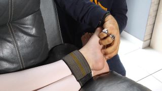 online clip 45 The Tickler Has Fun On The Sofa With His Tickle Toy Lisabeth | fetish | feet porn 3d porn bdsm-3