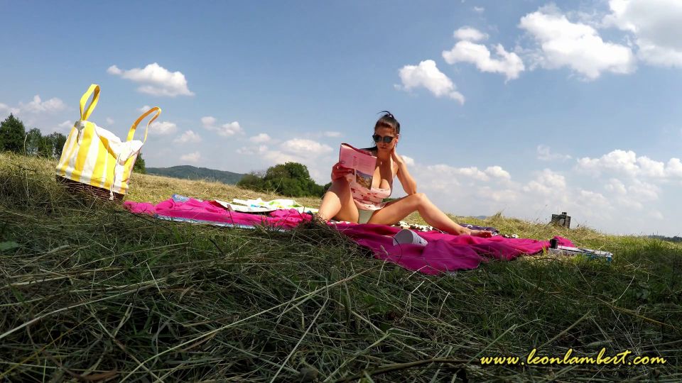 Big Natural Tits Big Ass Wonderfully Amazing Girl Is Sunbathing Outdoor.