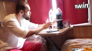 Lovemealots - Fucking a stranger girl in the train after playing strip cards-9