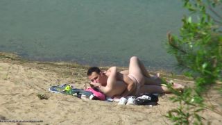 xxx video clip 11 Sexy Blonde In Thong Fucks On The Beach on amateur porn nasty hardcore porn-8