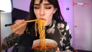 [GetFreeDays.com] Ultimate Spicy Noodle Challenge Tears, Sweat, and mouth on fire  Adult Clip January 2023-4