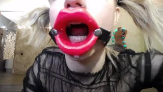 7674 RED LIPPSTICK MASK BDSM RED LIPPS-5