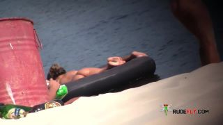 Young nudists fumble grease on each other's naked  bods-2