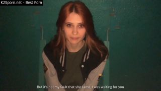 Unknown - Redhead Girl Sucked In The Stairwell While Parents Were At Home Amateurporn-3