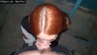 Unknown - Redhead Girl Sucked In The Stairwell While Parents Were At Home Amateurporn-7