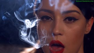 Anna Smokes Vs All White 120s In A Little Kimono.-8