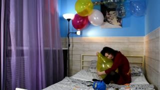 Moscow balloon party - Eva decorates the bedroom -  (FullHD 2024) New Porn-9