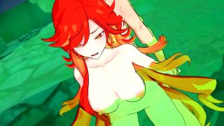 Wet Waifus - Mavuika's Pyro Pussy can't stop Squirting - Genshin Impact-7