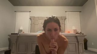 Junehartley Sexy black lingerie Riding a dildo. 720p - Teens-9