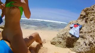 [Amateur] SEX on Wild TROPICAL BEACH # Butt Plug+Good Mood+Sun+Ocean= GOOD FUCK-6