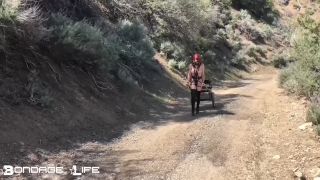 porn video 49 Pony Cart Walk - blonde - fetish porn crazy fetish porn-1