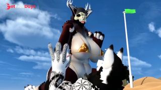 Furry Wendigo Caught on the Beach  VR -5