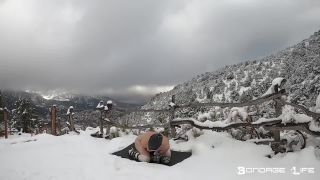 porn video 20 cruel bdsm femdom porn | BondageLife - Lounging In The Snow Rachel Greyhound | bondagelife-9