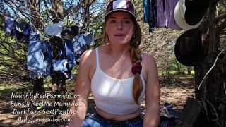 Female Orgasm Redhead tries on jeans and shows of naked body-1
