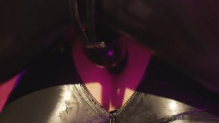 Mature latex Mistress fingering her slave s ass making it ready for strapon fucking and large dildo penetration. Strapon!-3