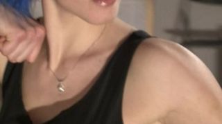 xxx clip 10 Selfdefense Women – Splinter – SPLINTER BLUE HAIR KARATE, pvc femdom on femdom porn -0