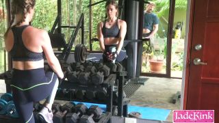 free online video 35 JadeKink.com -  Jade Kink - Ejaculated on in the Gym by a Stranger on fetish porn plastic pants fetish-8