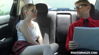 Alice Merchesi in Back Seat Footjob – Foot Fetish by Rootdawg25 Foot!-0