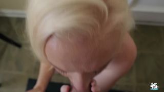 Cute Blonde Deepthroats Cock In Kitchen, Takes Messy Facial - [Hardcore porn]-9