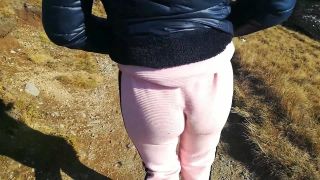 Pt 3KinkyPornCpl - Public Outdoor Wedgie And Flashing-1