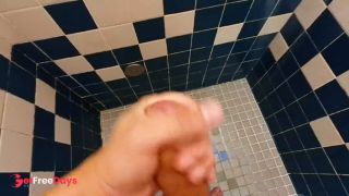 [GetFreeDays.com] Pumping up my dick in a gym shower after a good workout. Sex Stream July 2023-5