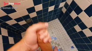 [GetFreeDays.com] Pumping up my dick in a gym shower after a good workout. Sex Stream July 2023-7