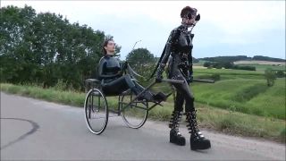 adult video clip 45 Latex Pony Outdoor. Female latex pony slave outdoor dominated by her Mistress using her whip to guide her in pulling a cart so that her owner can have fun being carried in this way on fetish porn bad breath fetish-4