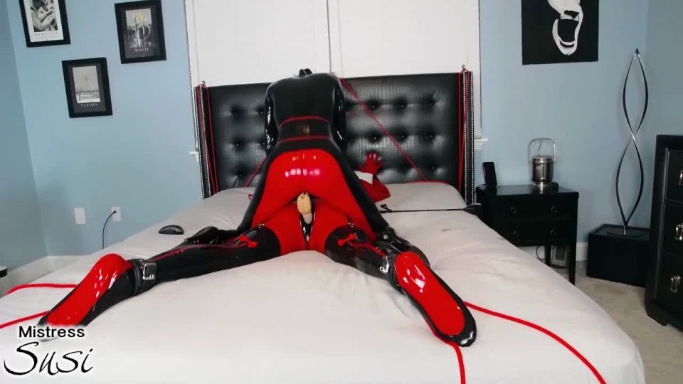 adult xxx clip 29 fetish toys Mistress Susi - Rubber Doll Strapless Strapon Webcam Show, fetish on femdom porn