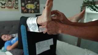 Chair Taped Tickling Foot!-3